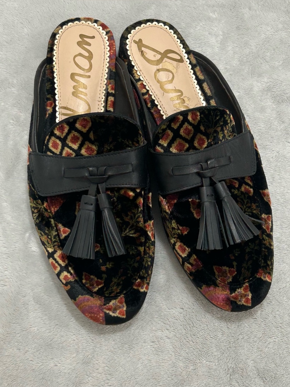 Sam Edelman Tassel  Mules  size 7.5
